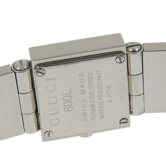 GUCCI Watches 600L blackDial Stainless Steel Quartz Analog display Women - Picture 5 of 8